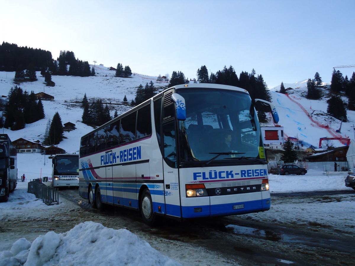 (132'206) - Flck, Brienz - BE 170'009 - Setra am 8. Januar 2011 in Adelboden, Weltcup