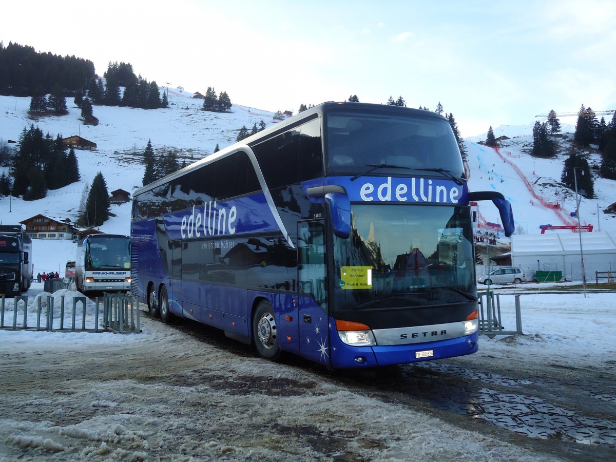 (132'210) - Bhrer, Kerzers - FR 300'626 - Setra am 8. Januar 2011 in Adelboden, Weltcup