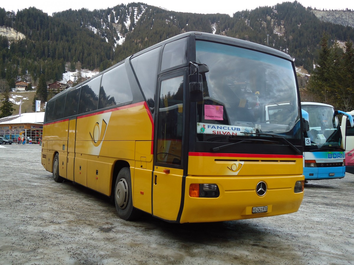 (132'227) - Anthamatten, Saas-Almagell - VS 241'970 - Mercedes (ex PostAuto Oberwallis; ex P 25'111) am 9. Januar 2011 in Adelboden, ASB