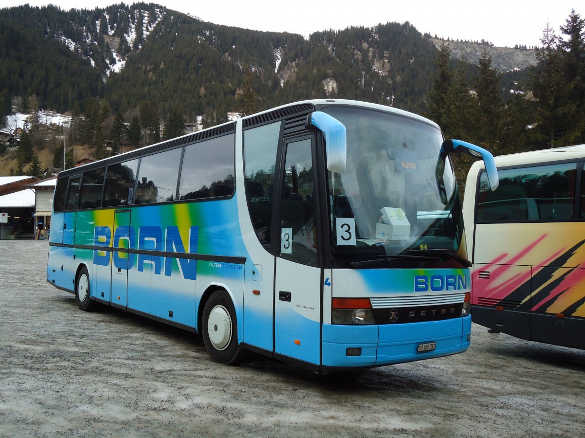 (132'233) - Born, Olten - Nr. 4/SO 105'752 - Setra am 9. Januar 2011 in Adelboden, ASB