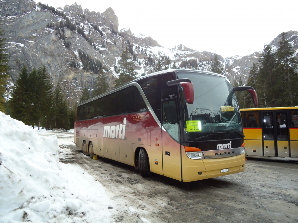 (132'264) - Marti, Kallnach - Nr. 3/BE 572'203 - Setra am 9. Januar 2011 in Adelboden, Unter dem Birg