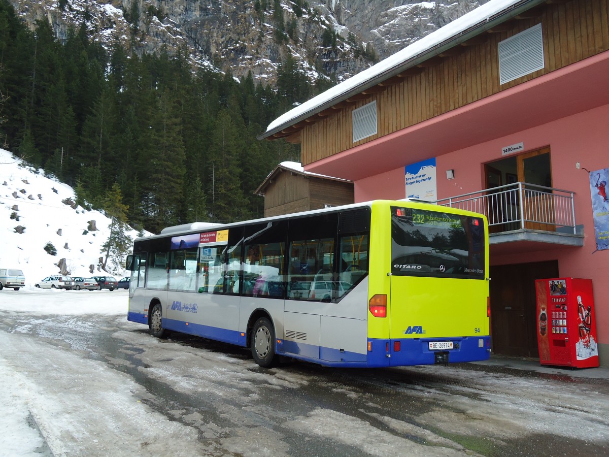 (132'272) - AFA Adelboden - Nr. 94/BE 26'974 - Mercedes am 9. Januar 2011 in Adelboden, Unter dem Birg