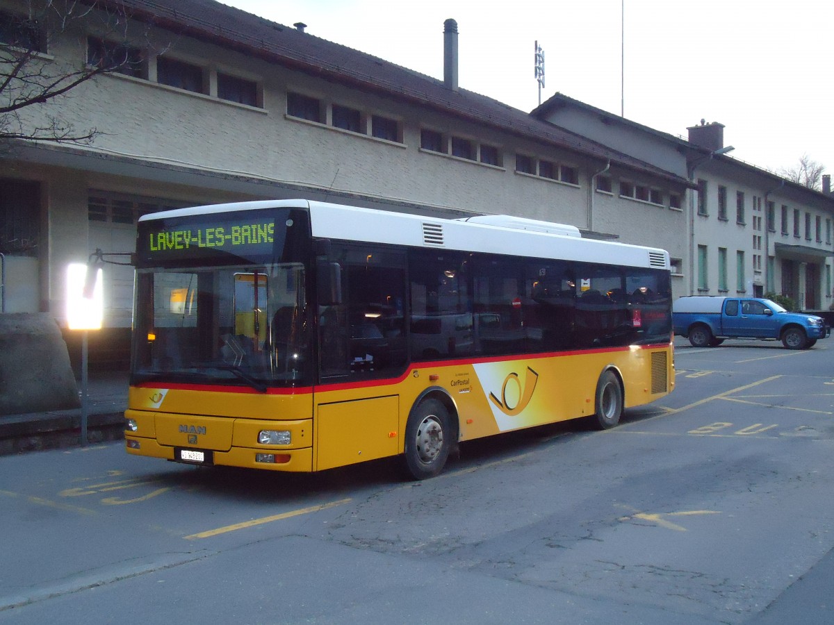 (132'410) - TPC Aigle - VS 148'210 - MAN/Gppel am 22. Januar 2011 in St.Maurice, Post