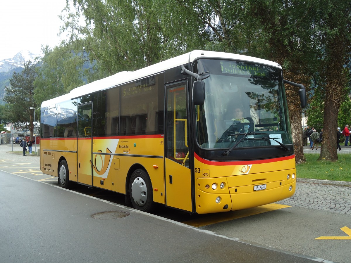 (133'588) - AAGU Altdorf - Nr. 53/UR 9276 - Cacciamali am 14. Mai 2011 beim Bahnhof Flelen