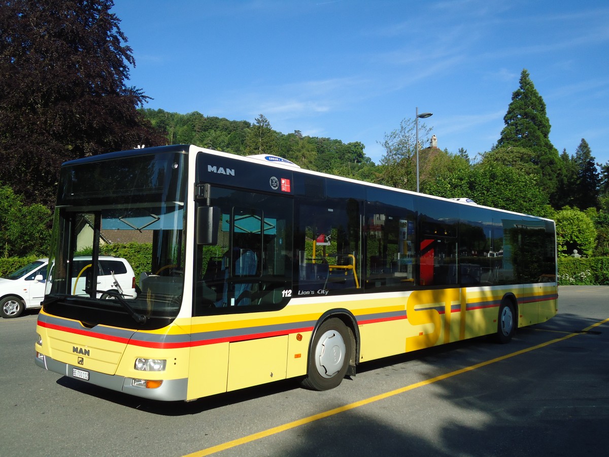 (133'916) - STI Thun - Nr. 112/BE 700'112 - MAN am 29. Mai 2011 bei der Schifflndte Thun