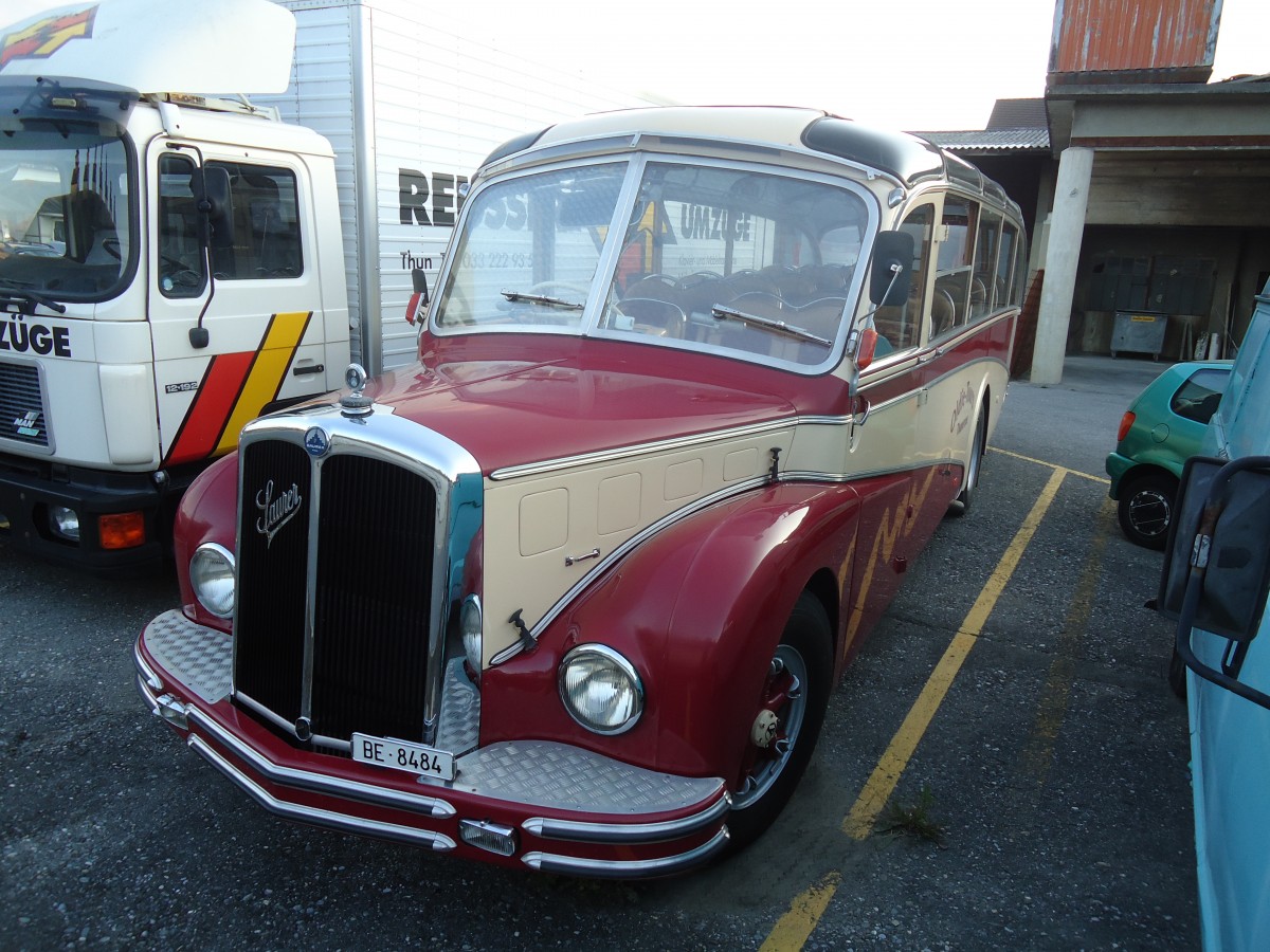 (134'650) - Reusser, Thun - BE 8484 - Saurer/R&J (ex Hsler, Menziken) am 2. Juli 2011 in Thun, Garage