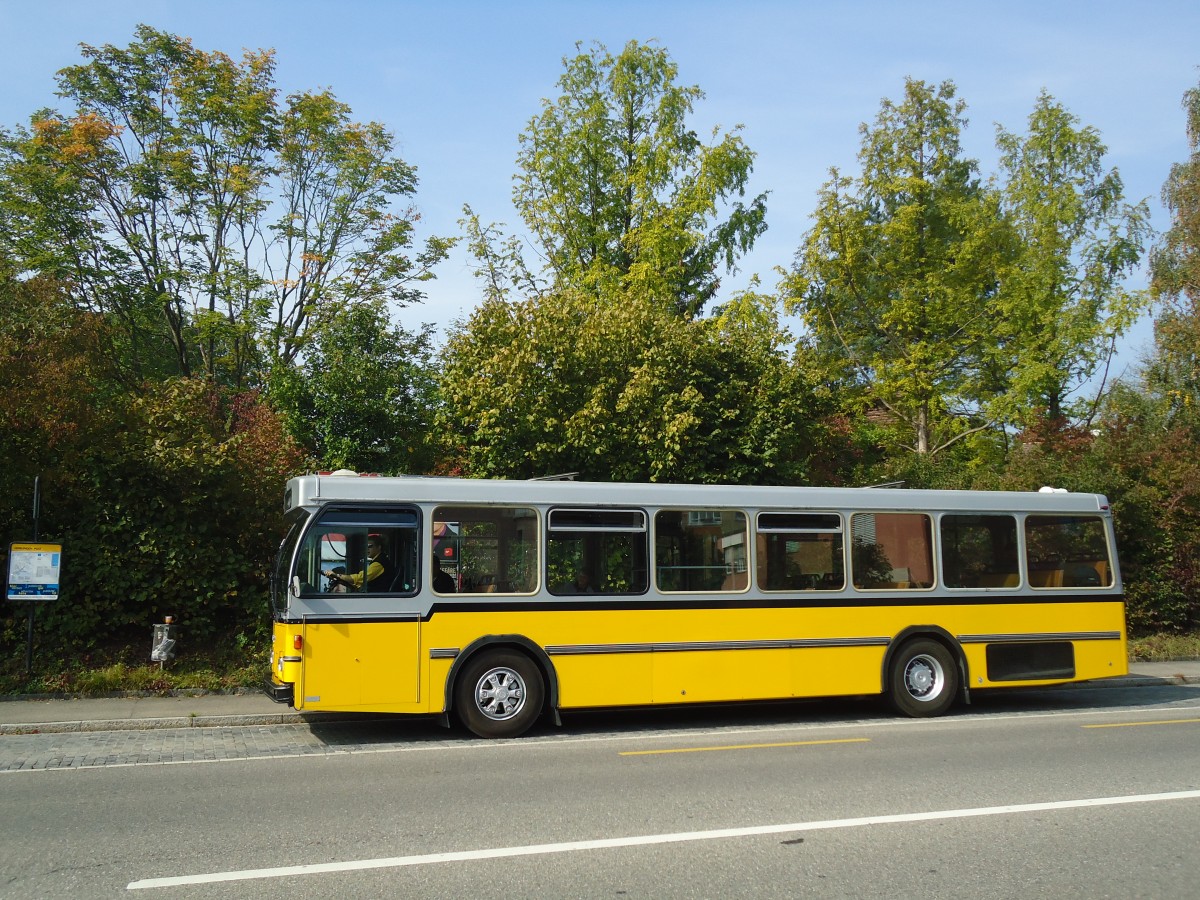 (136'089) - Wanner, Schleitheim - SH 58'045 - Saurer/Hess (ex Ruklic, Schaffhausen; ex VBSH Schaffhausen Nr. 40; ex VBSH Schaffhausen Nr. 19) am 25. September 2011 in Schaffhausen, Herblingen Post