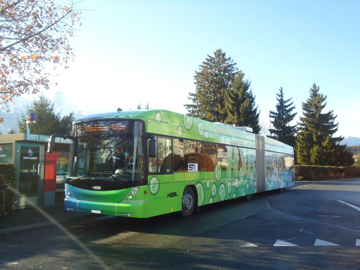 (137'117) - STI Thun (Testbus) - BS 59'326 - Hess am 8. Dezember 2011 in Thun, Schorenfriedhof