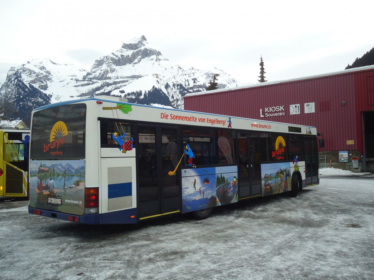 (137'332) - EAB Engelberg - Nr. 5/OW 10'241 - Mercedes/Hess (ex ZVB Zug Nr. 155; ex ZVB Zug Nr. 55) am 2. Januar 2012 in Engelberg, Titlisbahnen