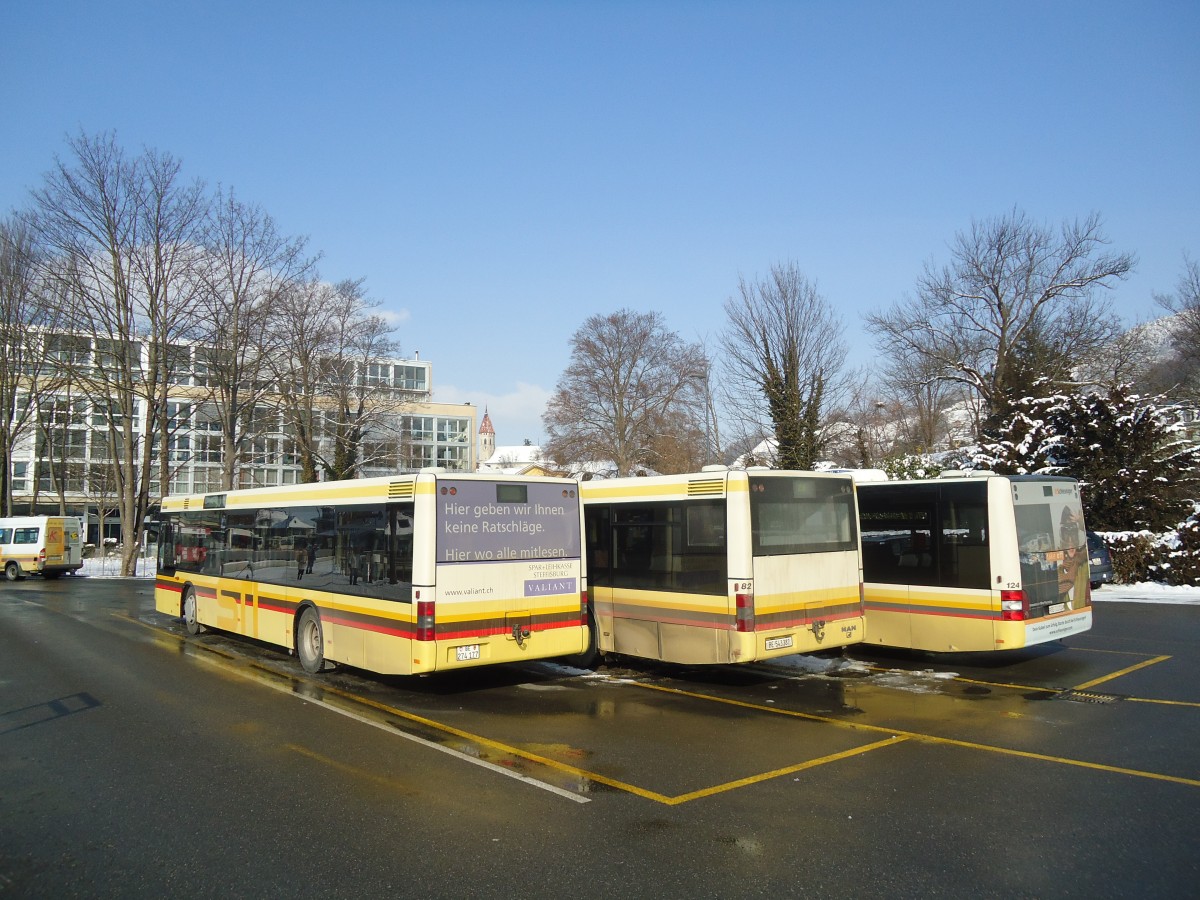 (137'641) - STI Thun - Nr. 77/BE 274'177 - MAN am 3. Februar 2012 bei der Schifflndte Thun