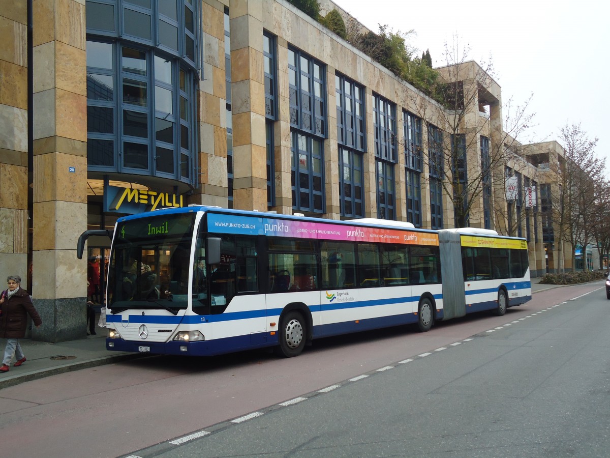 (137'976) - ZVB Zug - Nr. 13/ZG 3363 - Mercedes am 6. Mrz 2012 in Zug, Metalli