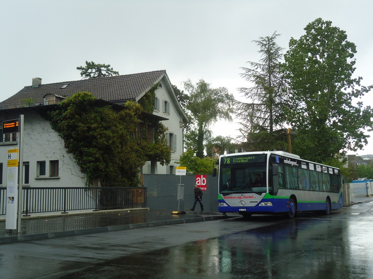 (138'889) - AAGL Liestal - Nr. 58/BL 7138 - Mercedes (ex TPL Lugano Nr. 2) am 16. Mai 2012 beim Bahnhof Liestal