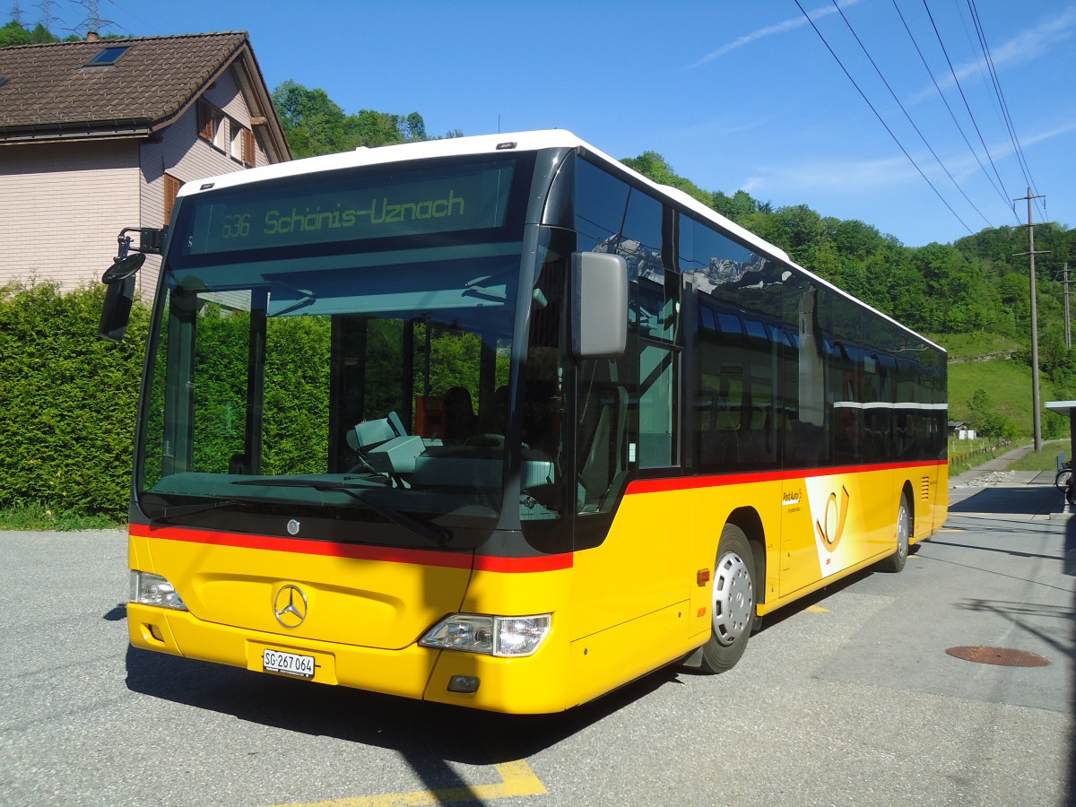 (138'974) - PostAuto Ostschweiz - SG 267'064 - Mercedes (ex Matt, FL-Mauren Nr. 57) am 17. Mai 2012 beim Bahnhof Ziegelbrcke