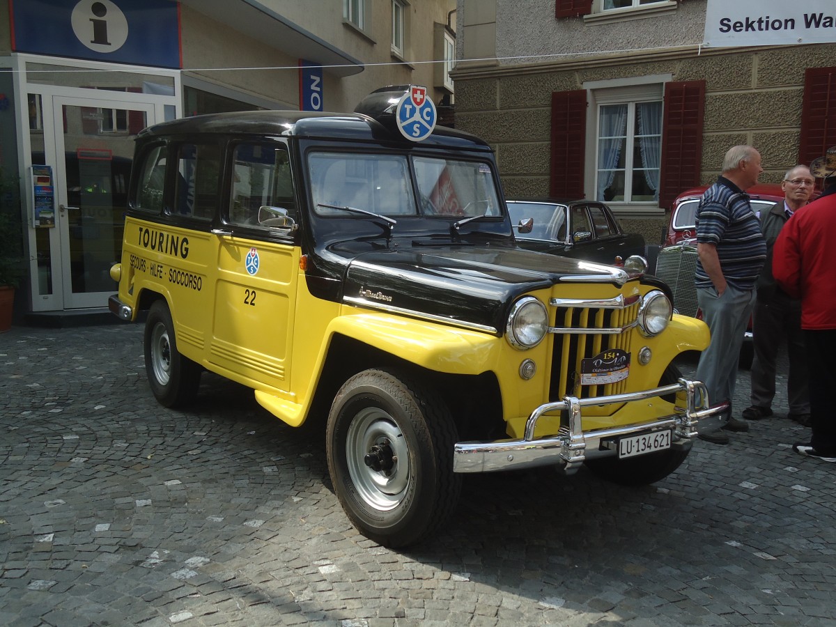 (139'062) - TCS - Nr. 22/LU 134'621 - Willys am 27. Mai 2012 in Sarnen, OiO
