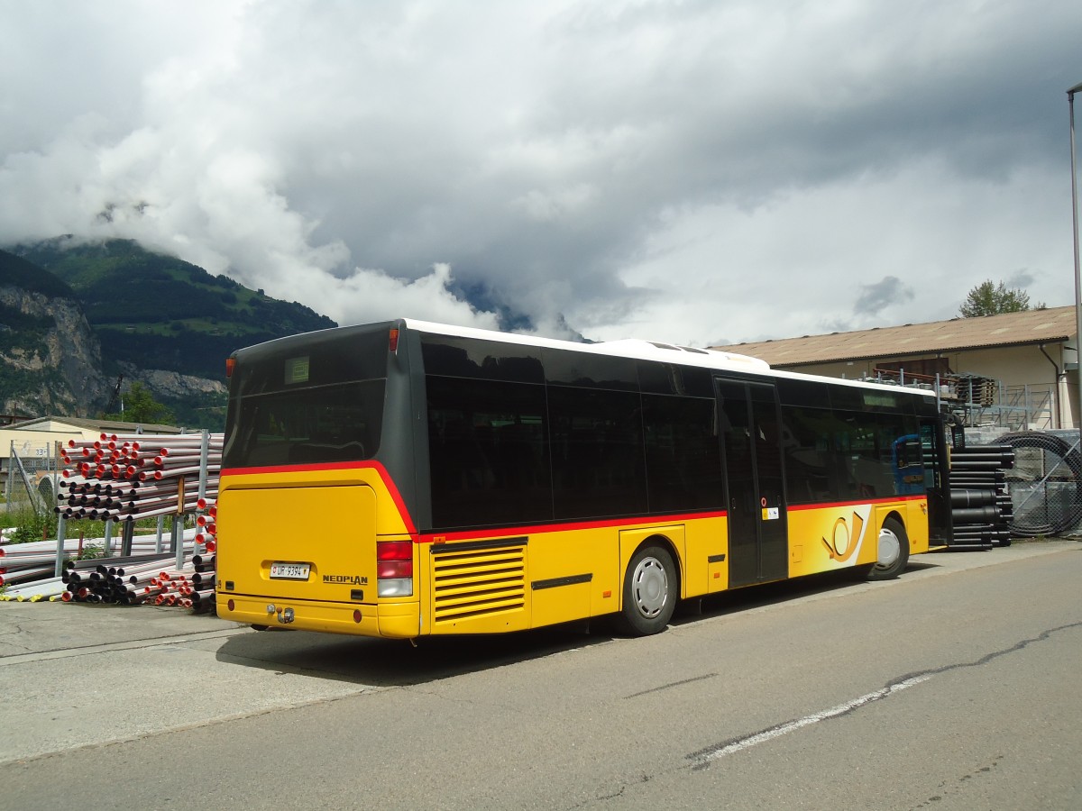 (139'432) - Gasser, Altdorf - Nr. 19/UR 9394 - Neoplan (ex Engeloch, Riggisberg Nr. 19; ex Engeloch, Riggisberg Nr. 9) am 11. Juni 2012 beim Bahnhof Flelen