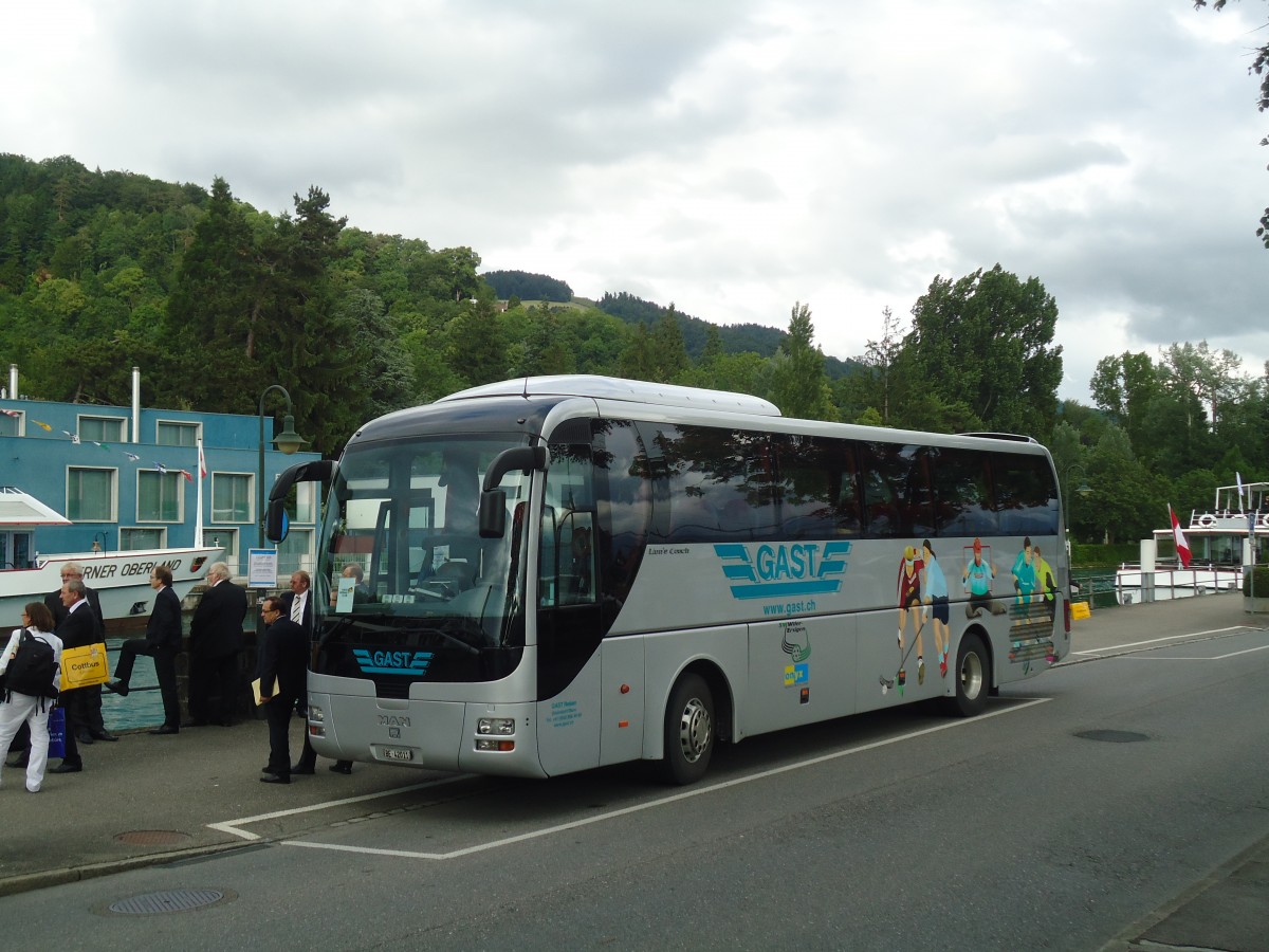 (139'476) - Gast, Utzenstorf - BE 42'011 - MAN am 13. Juni 2012 bei der Schifflndte Thun