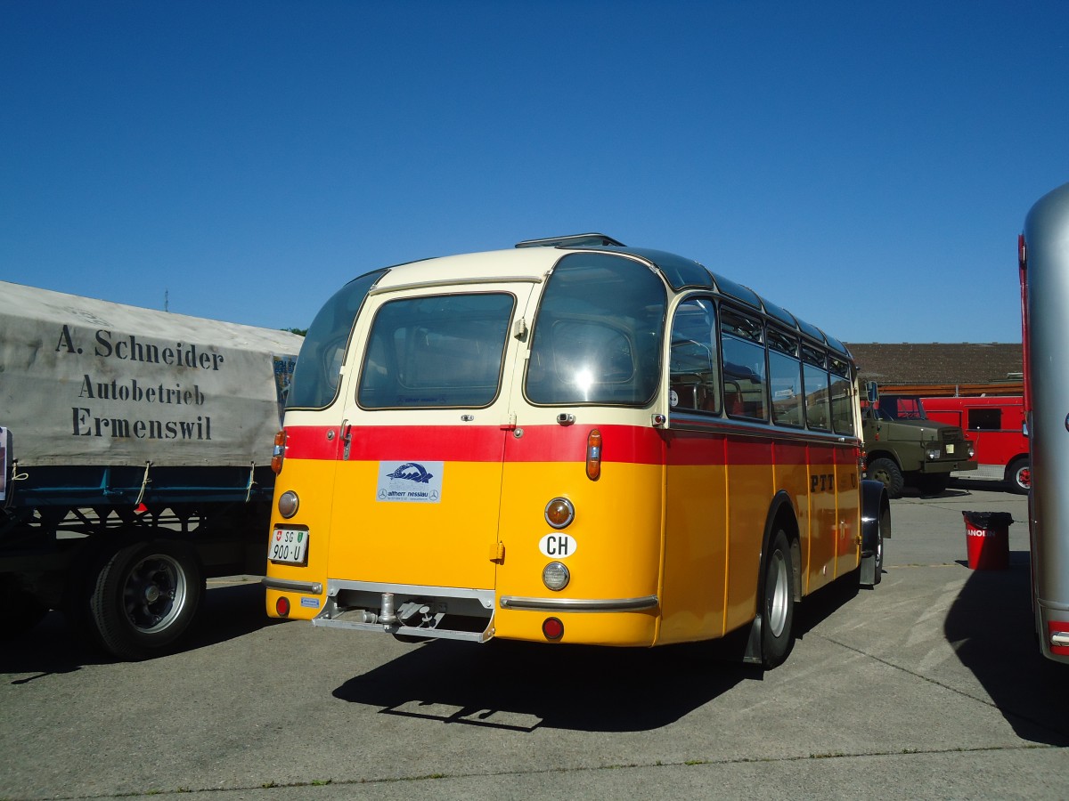 (139'529) - Altherr, Nesslau - SG 900 U - Saurer/Tscher (ex Buchli, Versam) am 16. Juni 2012 in Hinwil, AMP