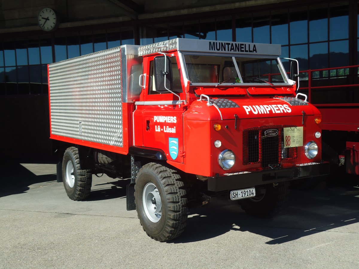 (139'560) - Feuerwehr, L - SH 19'104 - Land-Rover am 16. Juni 2012 in Hinwil, AMP