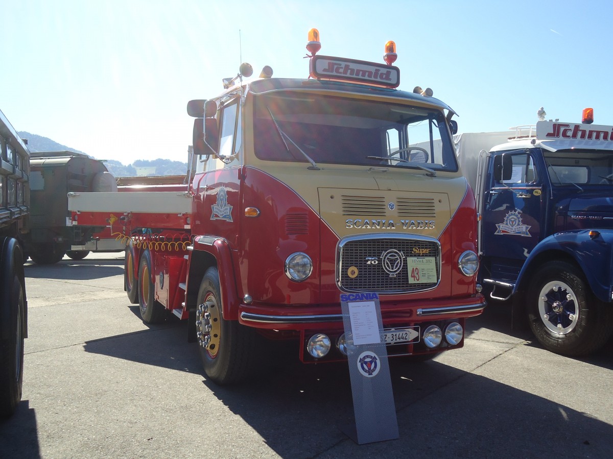 (139'587) - Schmid, Bch - SZ 31'442 - Scania am 16. Juni 2012 in Hinwil, AMP