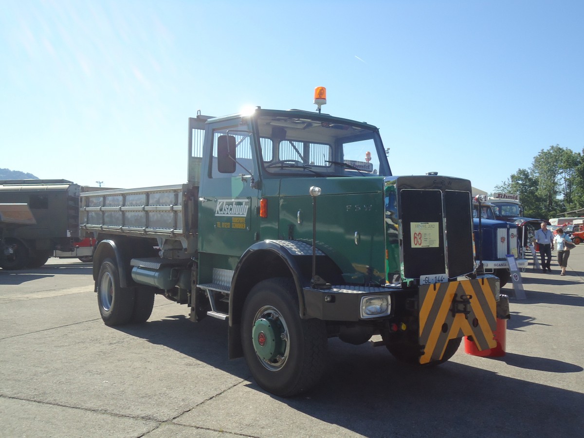 (139'588) - Tschudy, Schwanden - GL 144 - FBW am 16. Juni 2012 in Hinwil, AMP