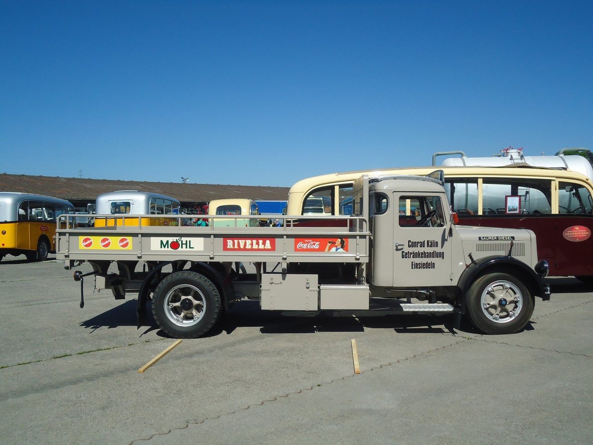 (139'635) - Klin, Einsiedeln - SZ 7302 - Saurer am 16. Juni 2012 in Hinwil, AMP