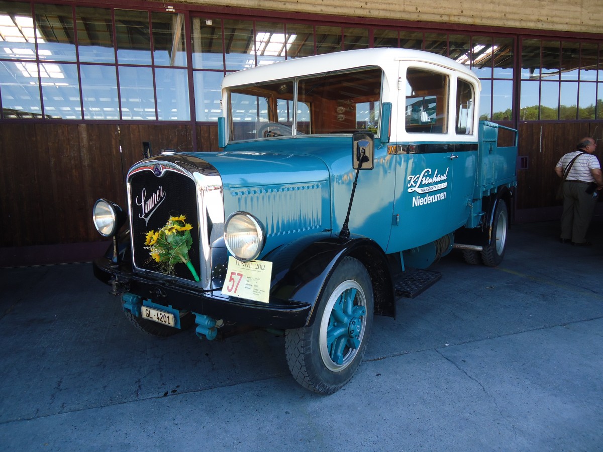 (139'669) - Lienhard, Niederurnen - GL 4201 - Saurer am 16. Juni 2012 in Hinwil, AMP
