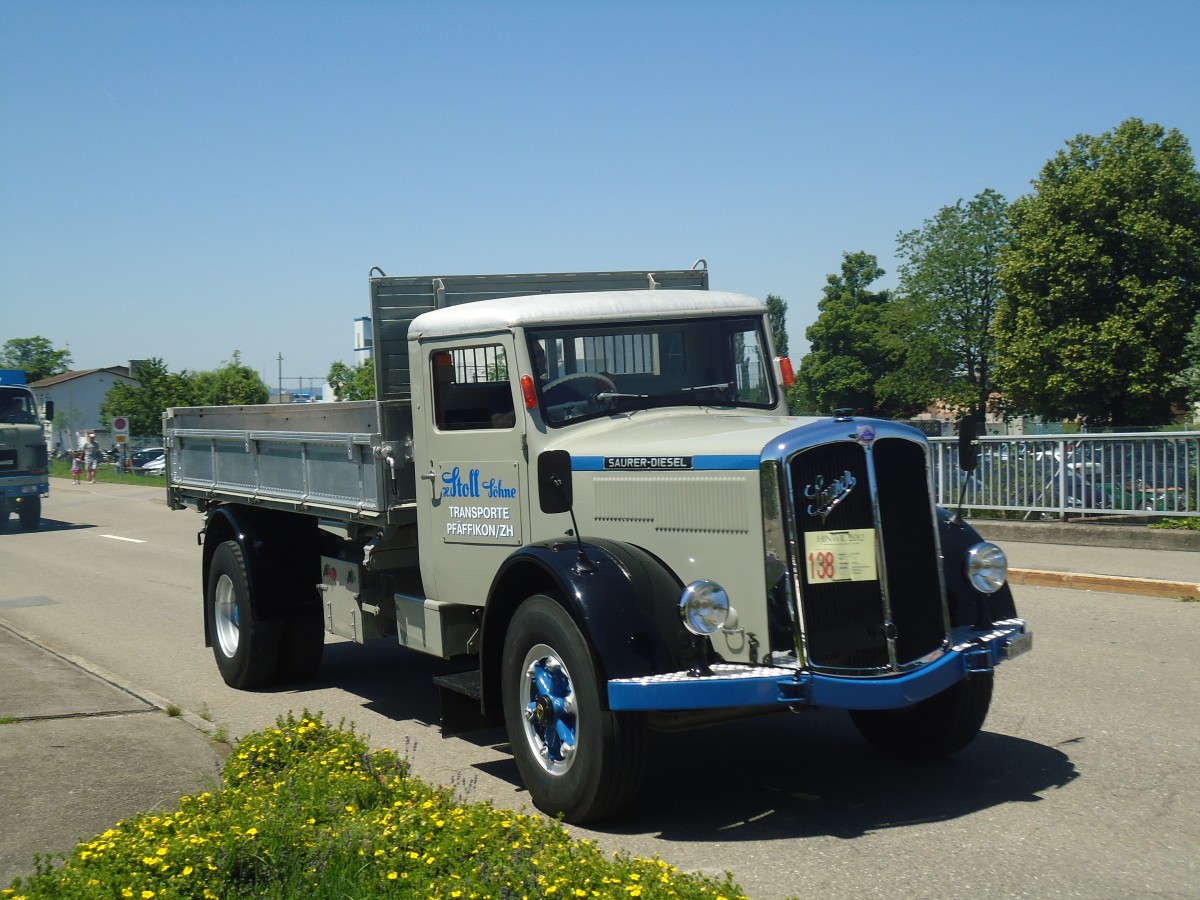 (139'729) - Stoll, Pfffikon - SG 27'834 U - Saurer am 16. Juni 2012 in Hinwil, AMP