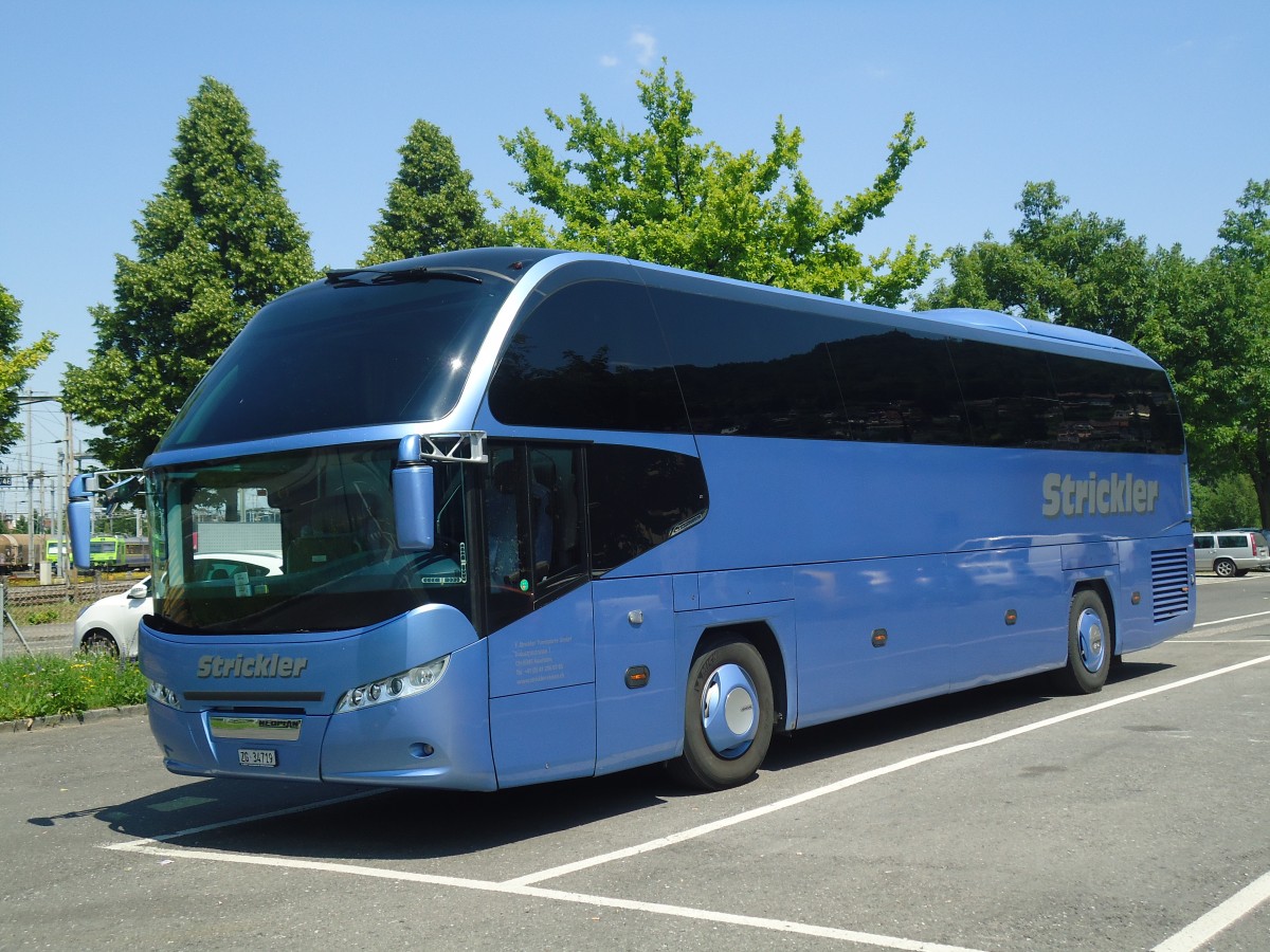 (139'884) - Strickler, Neuheim - ZG 34'719 - Neoplan am 18. Juni 2012 in Thun, Seestrasse