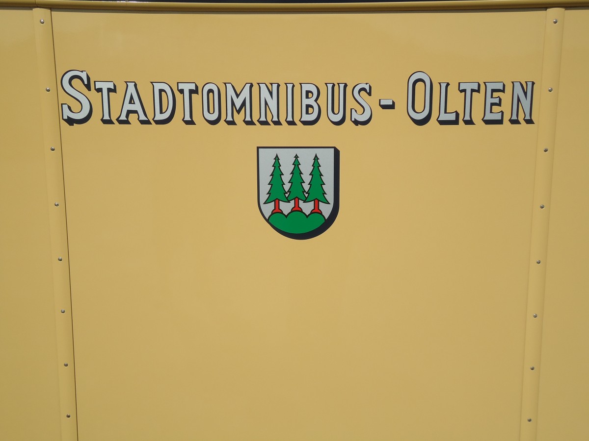 (139'916) - Altes Logo fr den Stadtomnibus Olten am 23. Juni 2012