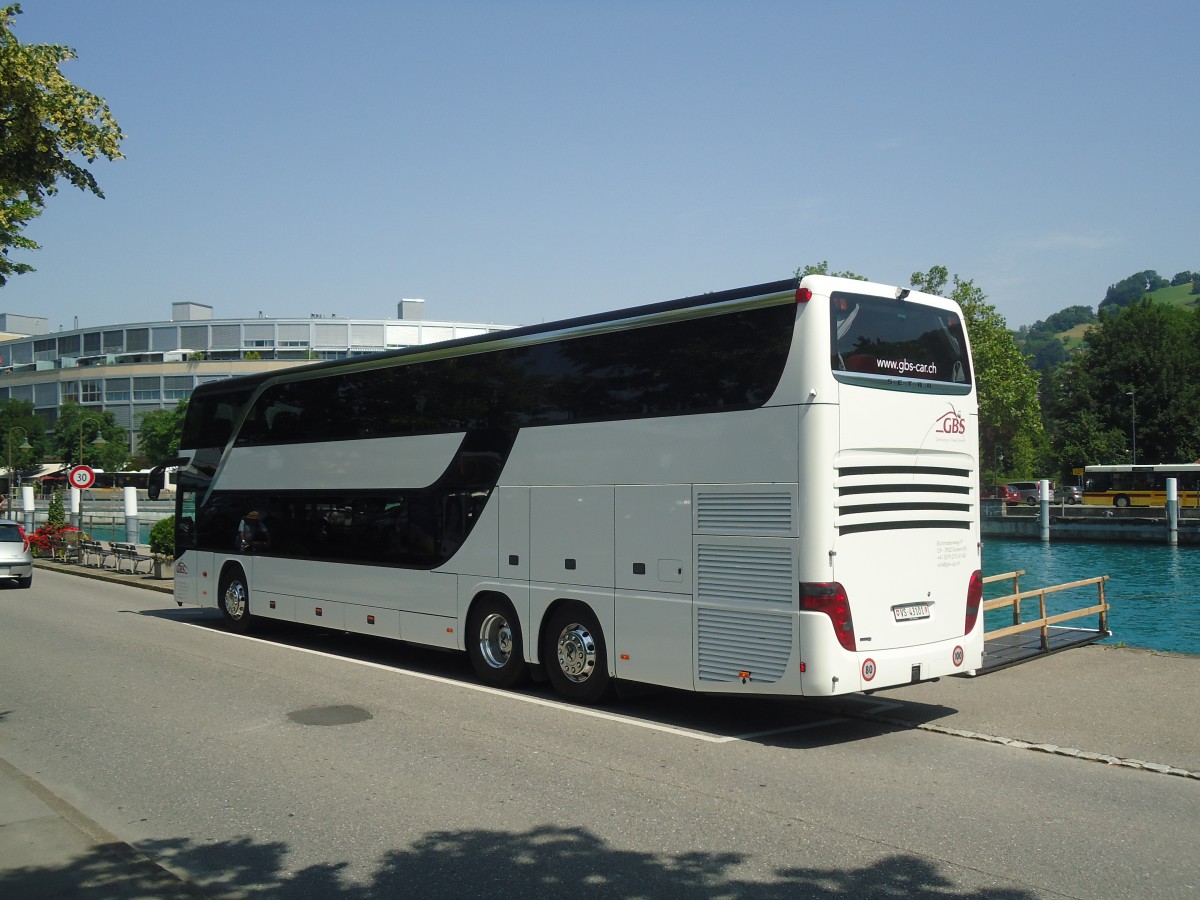 (140'181) - GBS, Susten - VS 43'101 - Setra am 29. Juni 2012 bei der Schifflndte Thun