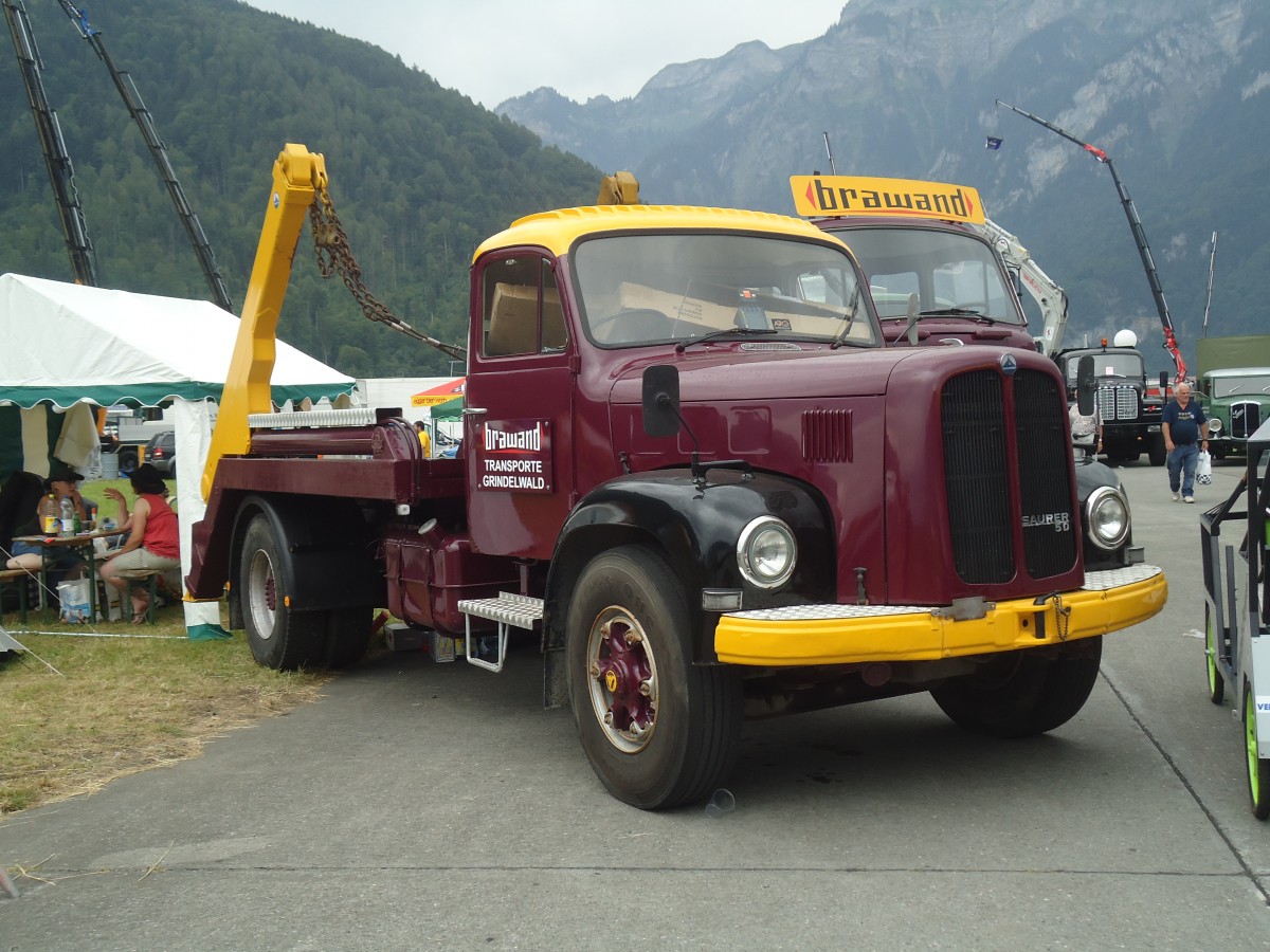 (140'205) - Brawand, Grindelwald - Saurer am 30. Juni 2012 in Interlaken, Flugplatz