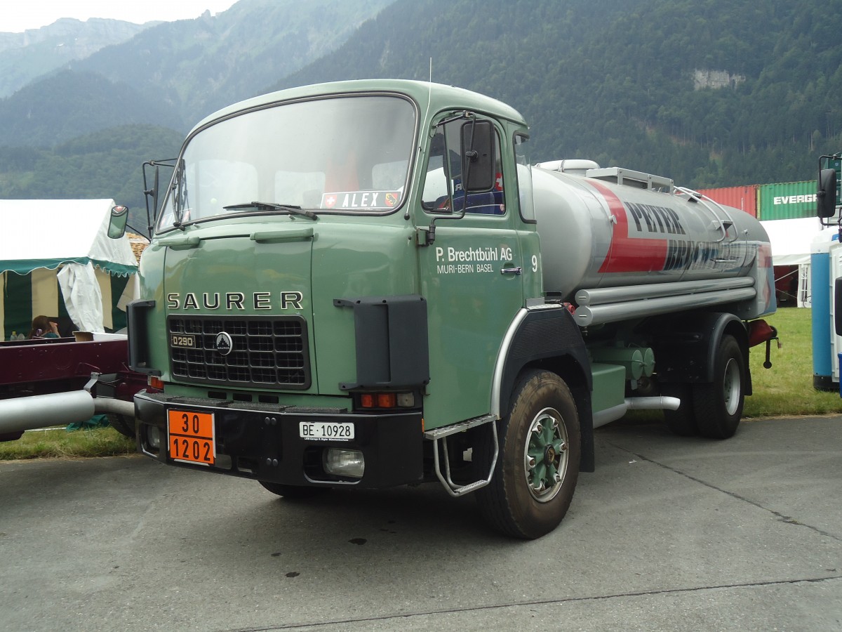 (140'207) - Brechtbhl, Muri - Nr. 9/BE 10'928 - Saurer am 30. Juni 2012 in Interlaken, Flugplatz