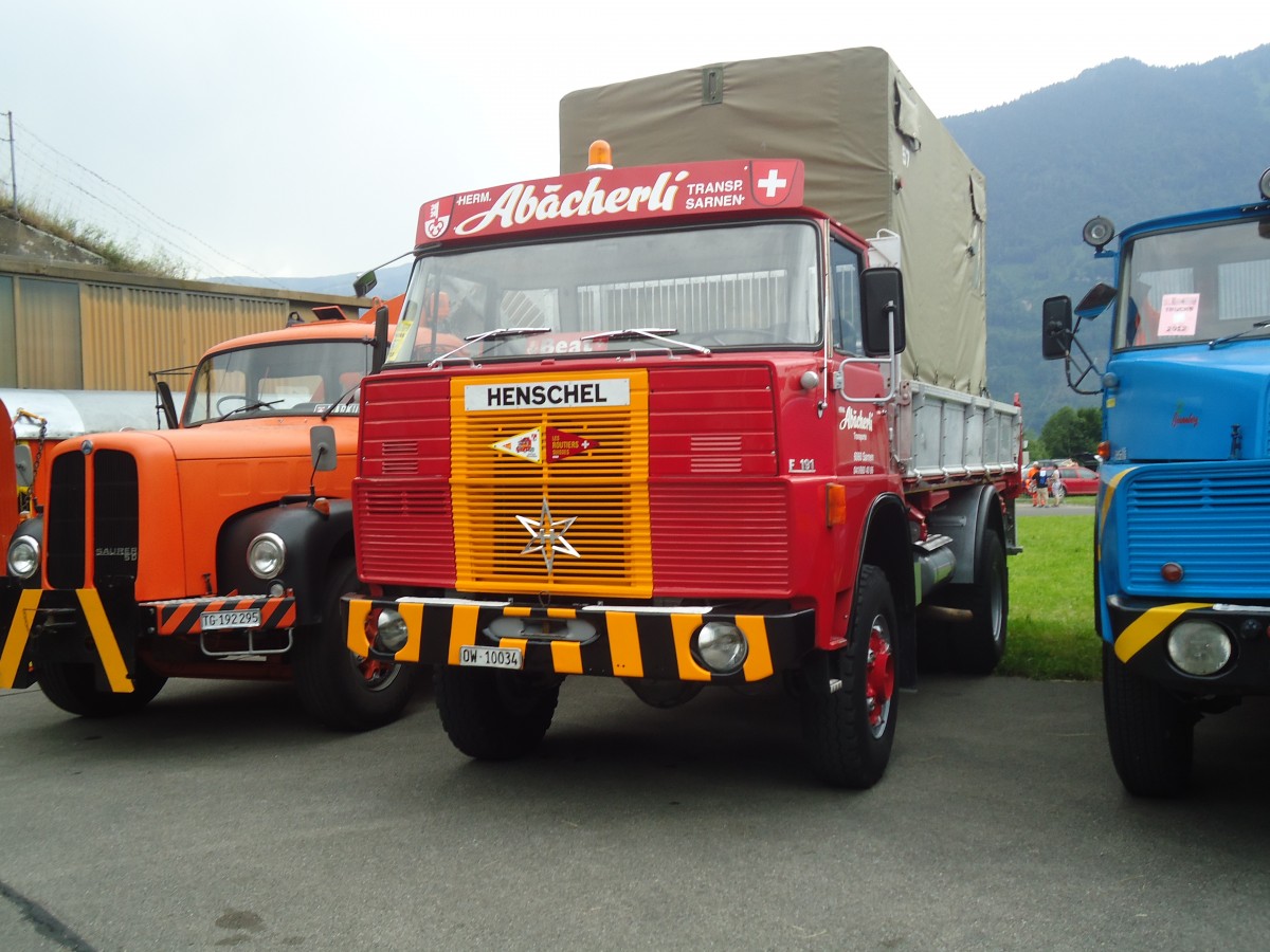 (140'216) - Abcherli, Sarnen - OW 10'034 - Henschel am 30. Juni 2012 in Interlaken, Flugplatz