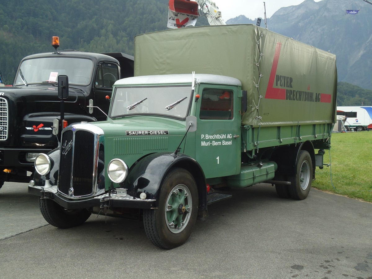 (140'219) - Brechtbhl, Muri - Nr. 1 - Saurer am 30. Juni 2012 in Interlaken, Flugplatz