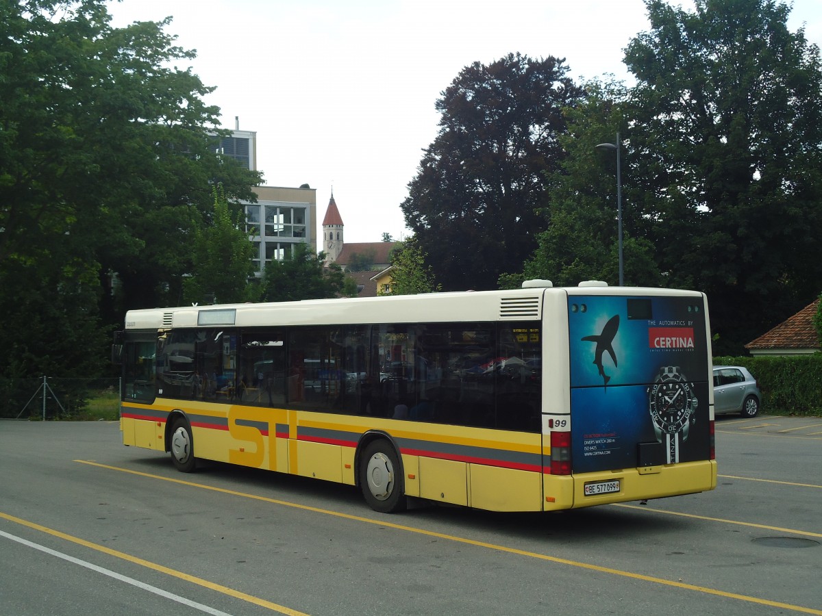 (141'002) - STI Thun - Nr. 99/BE 577'099 - MAN am 3. August 2012 bei der Schifflndte Thun