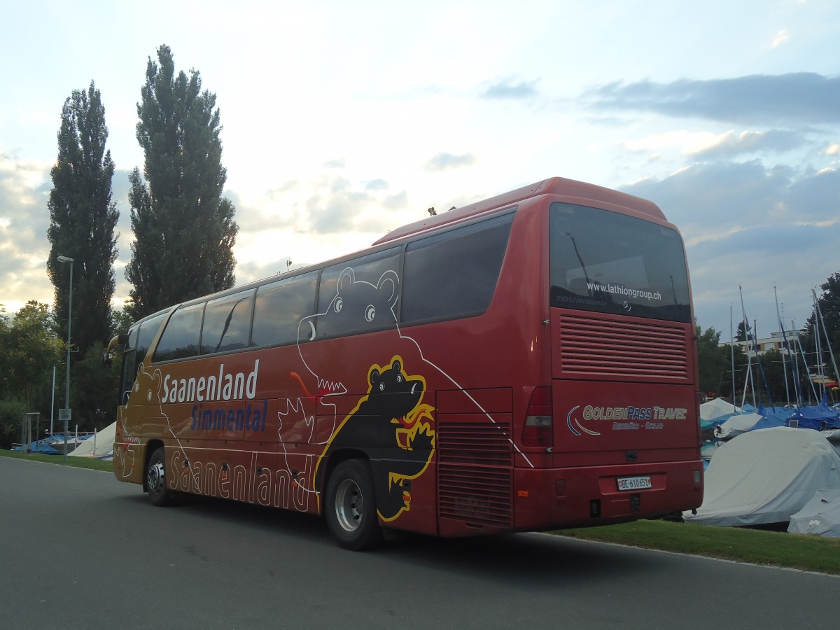 (141'015) - MOB Montreux - Nr. 1/BE 610'651 - Mercedes am 3. August 2012 in Thun, Strandbad