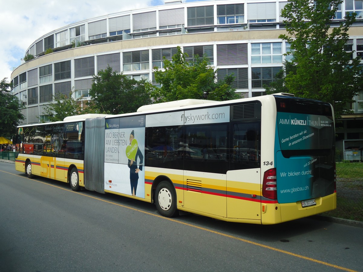 (141'048) - STI Thun - Nr. 134/BE 801'134 - Mercedes am 7. August 2012 bei der Schifflndte Thun