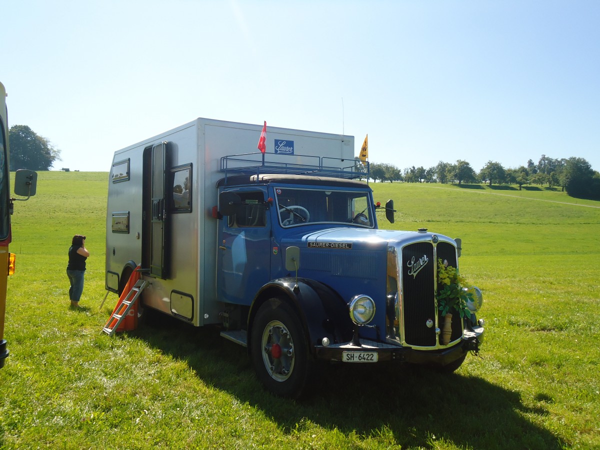 (141'213) - SH 6422 - Saurer am 18. August 2012 in Affeltrangen, Kreuzegg