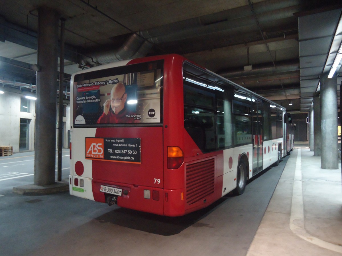 (141'267) - TPF Fribourg - Nr. 79/FR 300'340 - Mercedes am 19. August 2012 in Fribourg, Busbahnhof