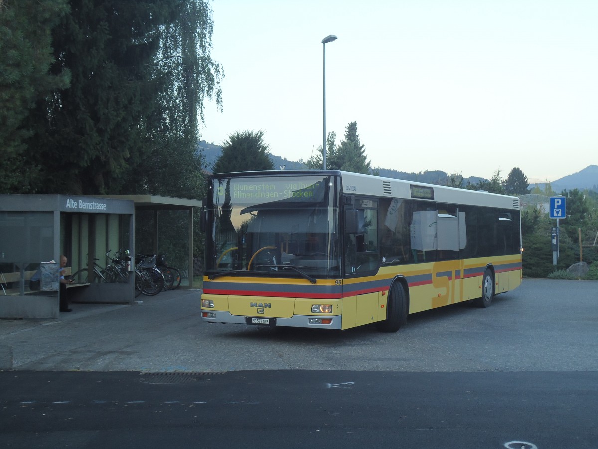 (141'378) - STI Thun - Nr. 96/BE 577'096 - MAN am 23. August 2012 in Steffisburg, Alte Bernstrasse