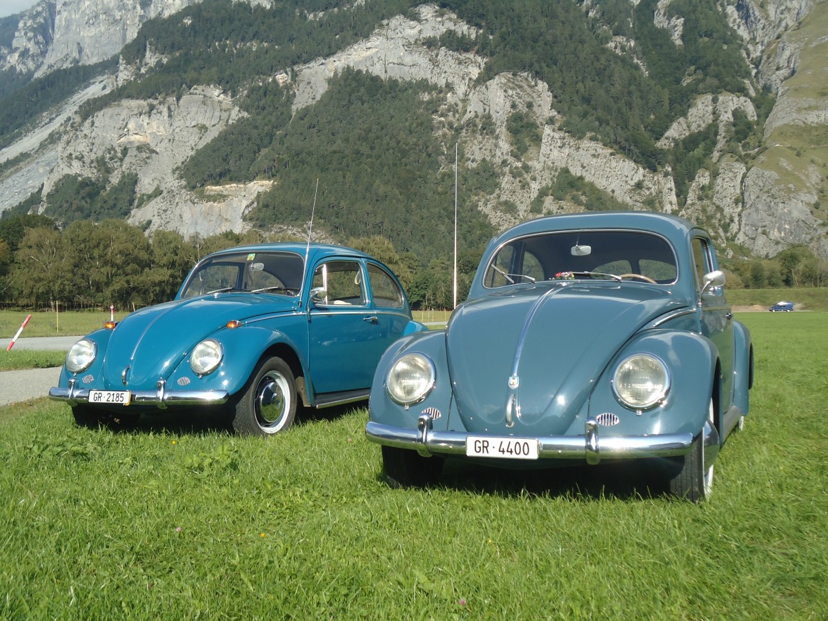 (141'619) - VW-Kfer - GR 2185 + GR 4400 - am 15. September 2012 in Chur, Waffenplatz