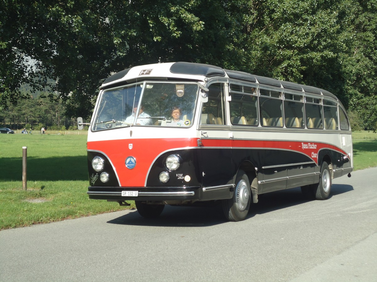 (141'626) - Fischer, Chur - GR 132 U - Saurer/FHS (ex Zumwald, Fribourg; ex Schwitter, Kandersteg; ex Winterhalder, Zrich) am 15. September 2012 in Chur, Waffenplatz