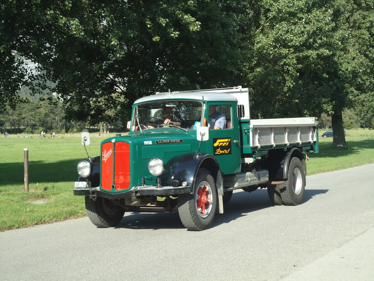 (141'694) - Frei, Davos - Saurer am 15. September 2012 in Chur, Waffenplatz