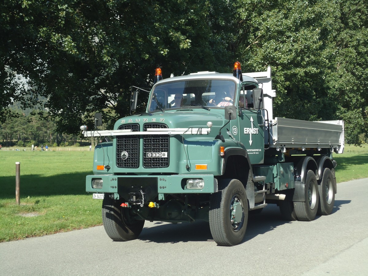 (141'725) - Ernst, Zrich - Nr. 13/ZH 84'317 - Saurer am 15. September 2012 in Chur, Waffenplatz