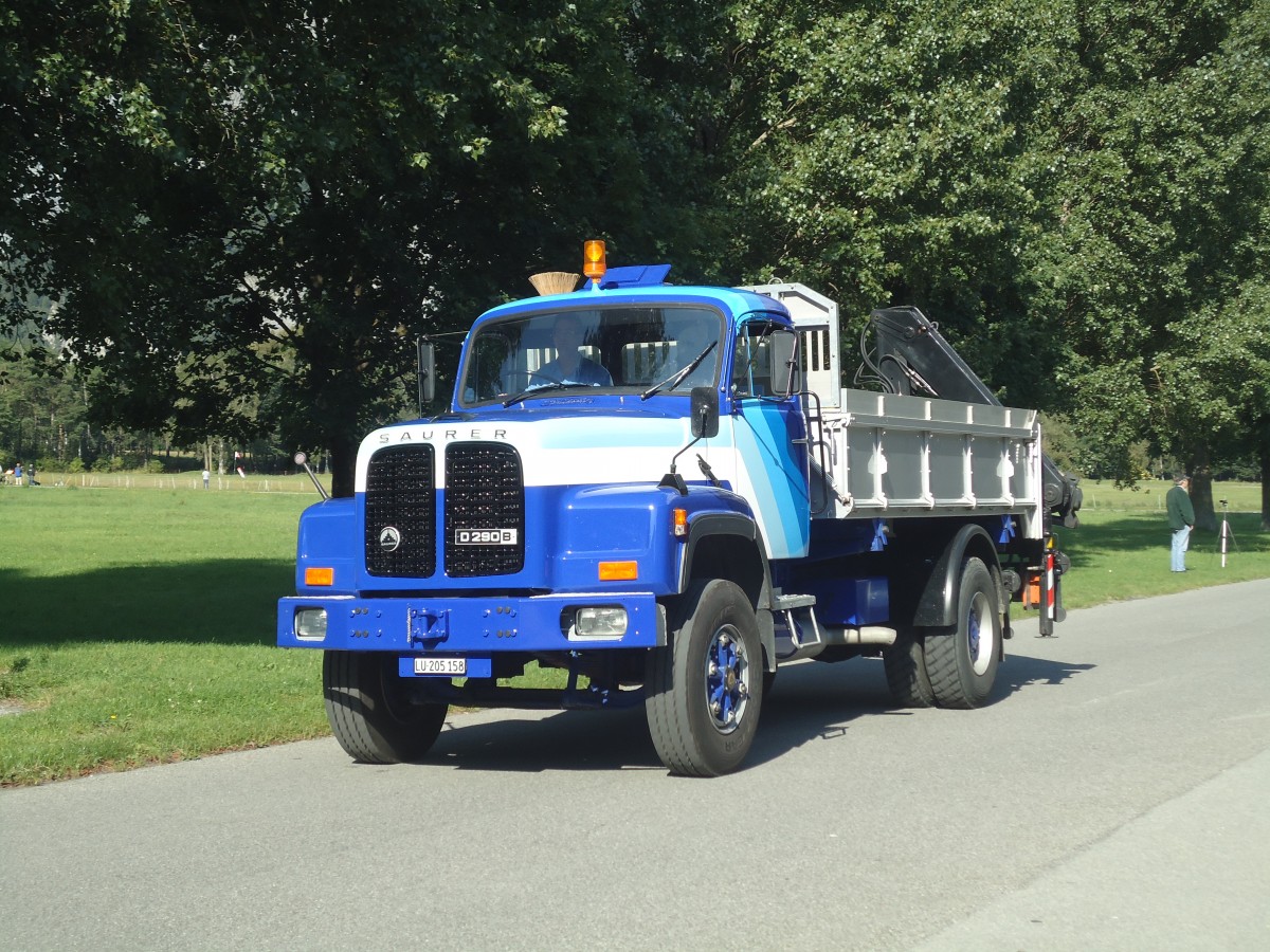 (141'728) - LU 205'158 - Saurer am 15. September 2012 in Chur, Waffenplatz
