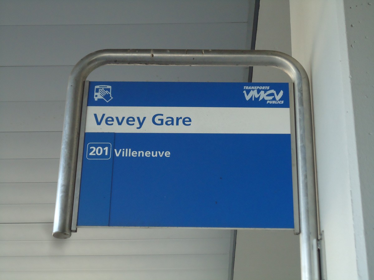 (141'836) - VMCV-Haltestelle - Vevey, Gare - am 23. September 2012
