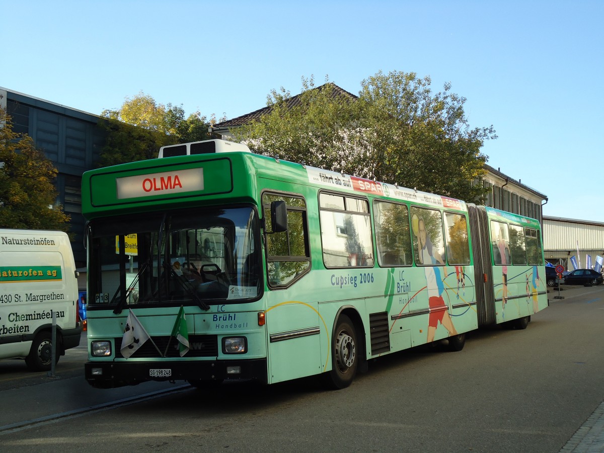 (141'931) - VBSG St. Gallen - Nr. 248/SG 198'248 - NAW/Hess am 20. Oktober 2012 in St. Gallen, OLMA