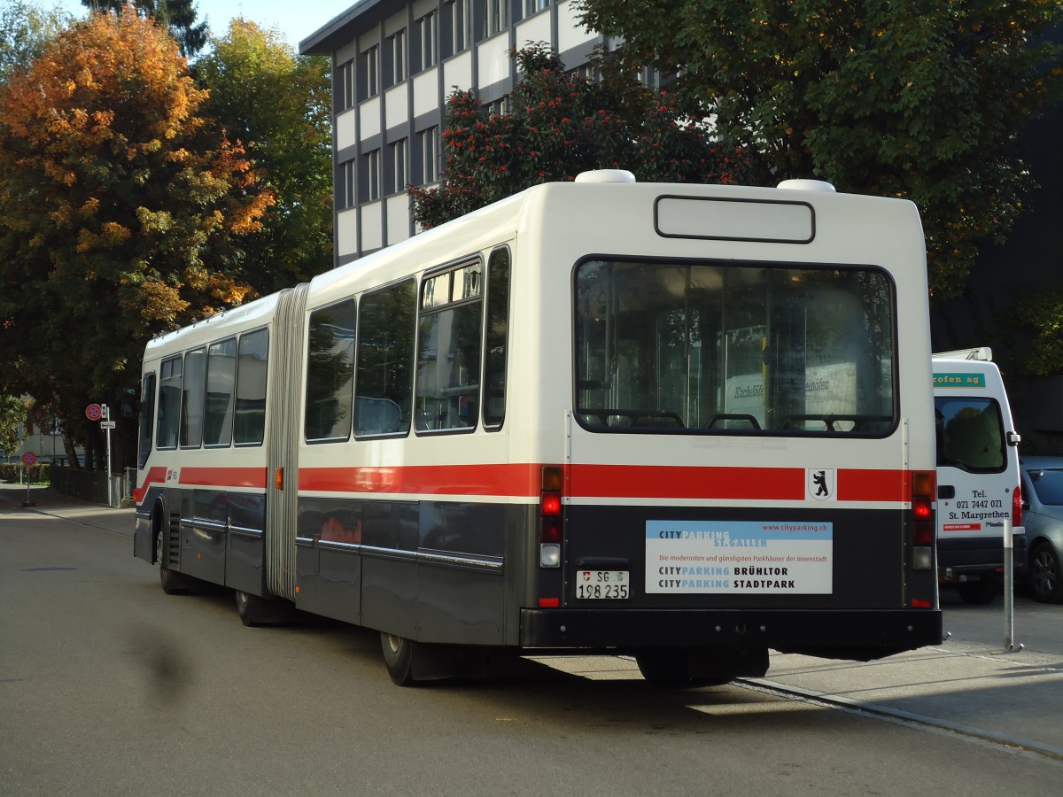 (141'935) - VBSG St. Gallen - Nr. 235/SG 198'235 - NAW/Hess am 20. Oktober 2012 in St. Gallen, OLMA