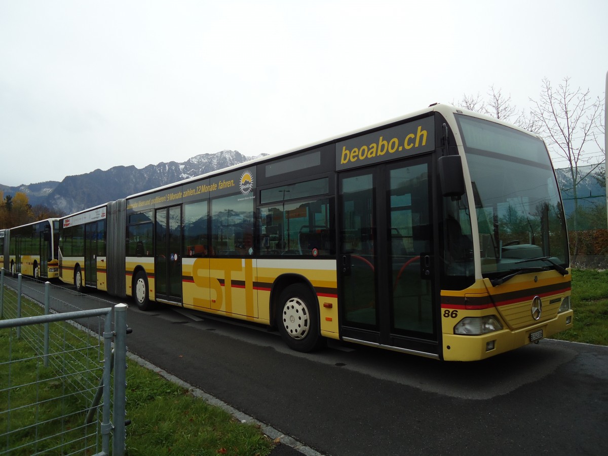 (142'179) - STI Thun - Nr. 86/BE 543'386 - Mercedes am 4. November 2012 in Thun, Arena Thun