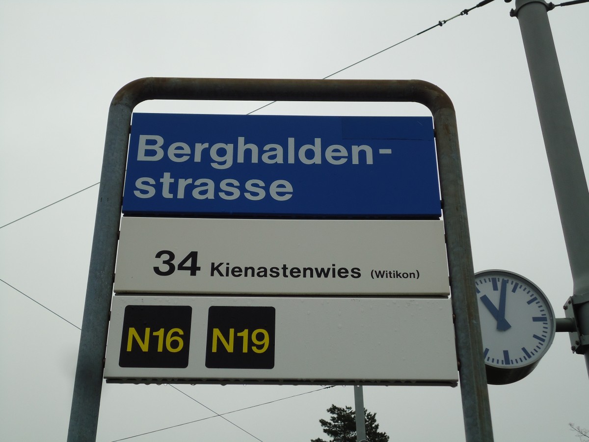 (143'747) - VBZ-Haltestelle - Zrich, Burghaldenstrasse - am 21. April 2013